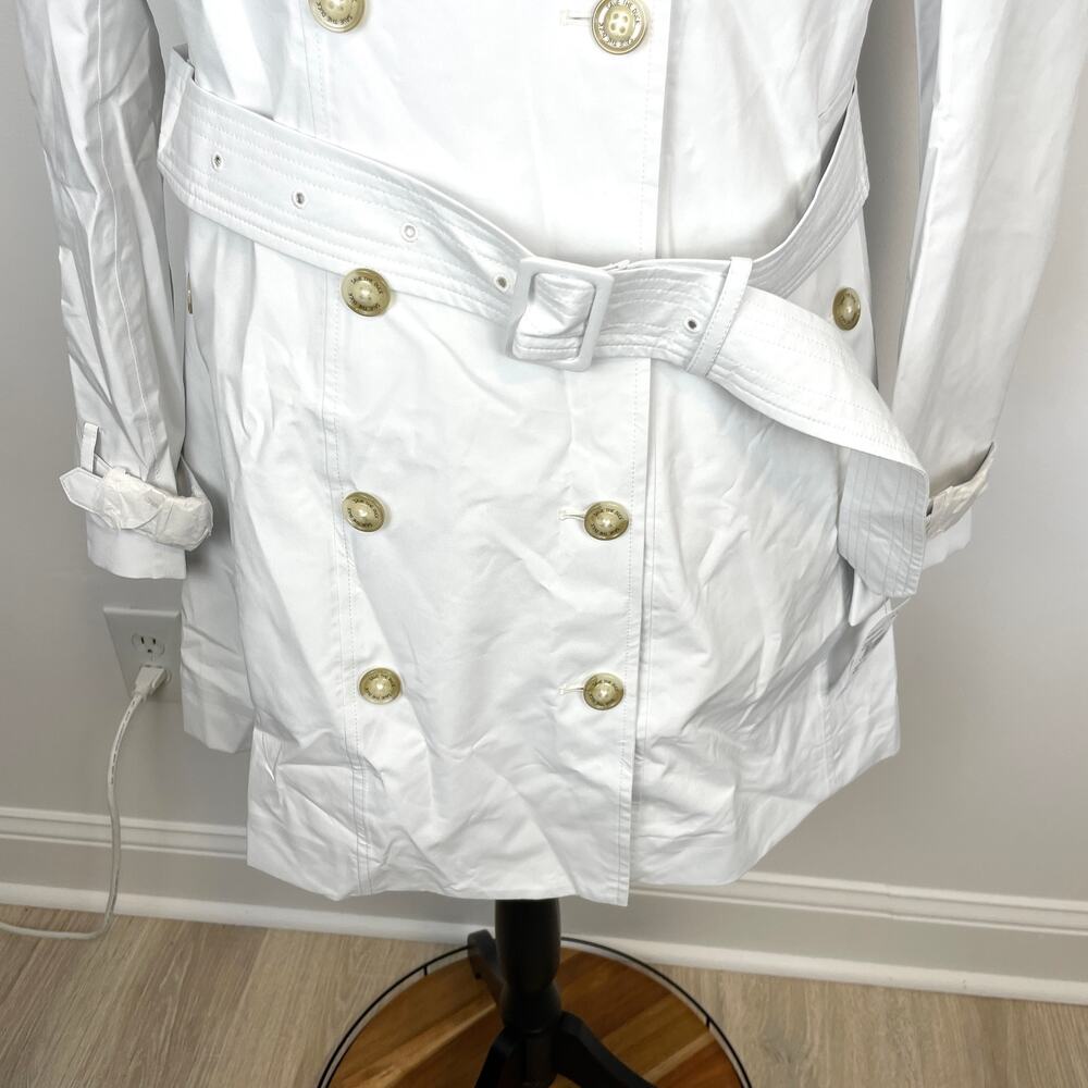 Save The Duck Pro Tech Belted Double Breasted Trench Coat In White Size XXL New - Picture 5 of 16
